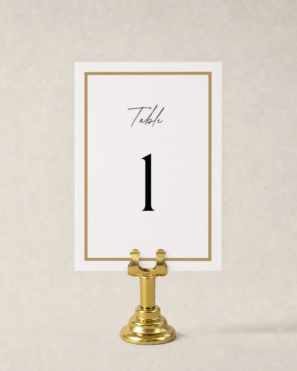 This is a 3½" x 5" Gala Table Number called Make an Impact printed in full color