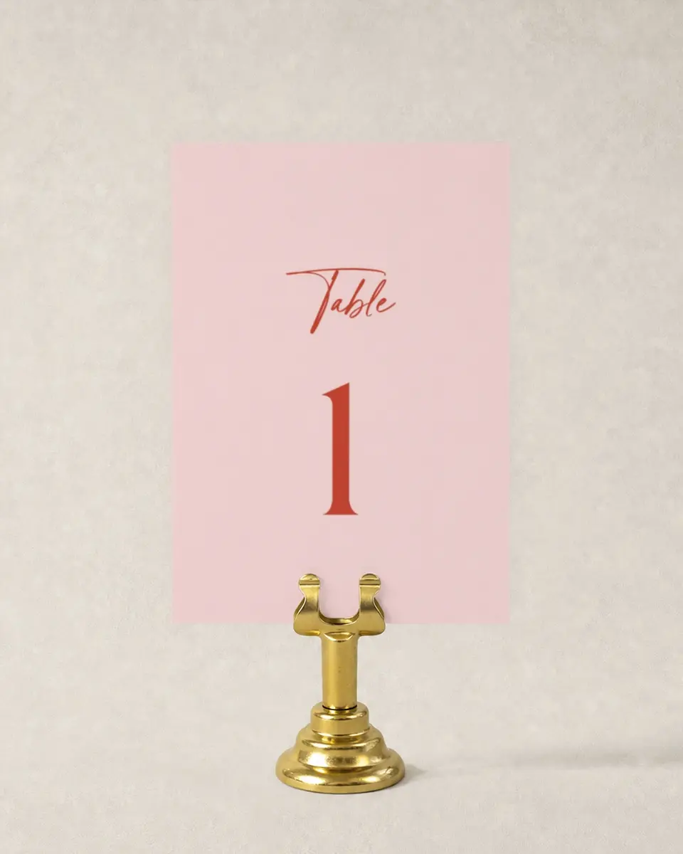 This is a 3½" x 5" Wedding Table Number called Boathouse Bliss printed in full color