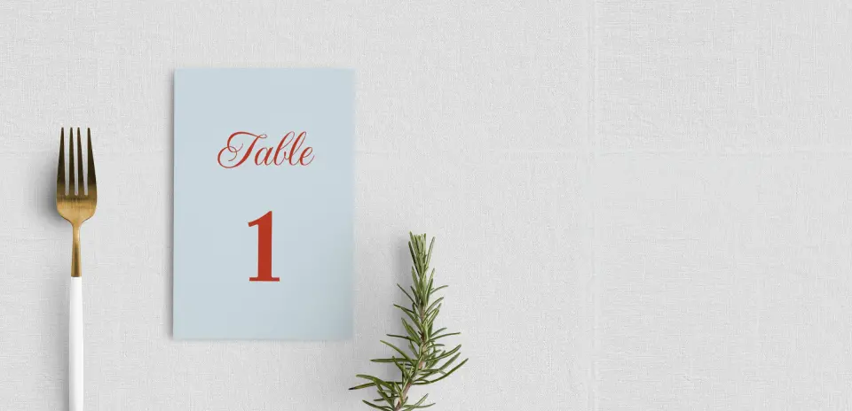 Table Number