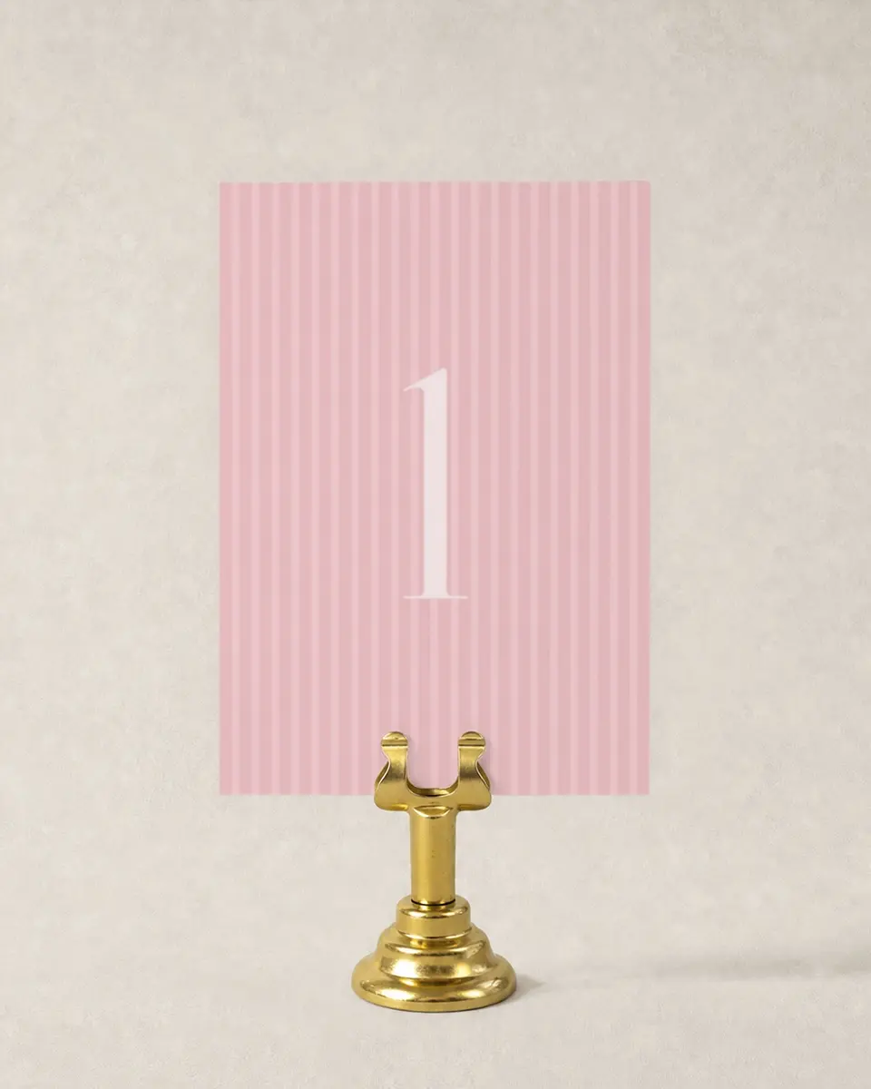 This is a 3½" x 5" Wedding Table Number called Roswell printed in full color