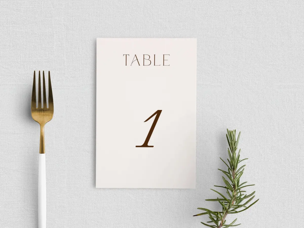 Table Number