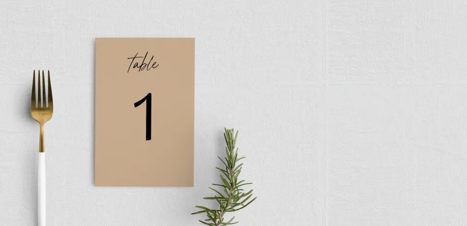 Table Number