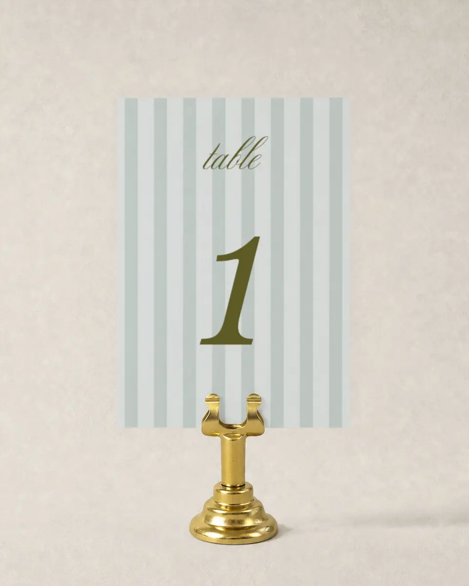 This is a 3½" x 5" Wedding Table Number called Love You Forever printed in full color