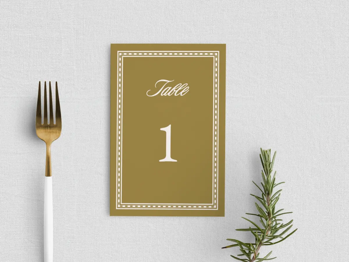 Table Number