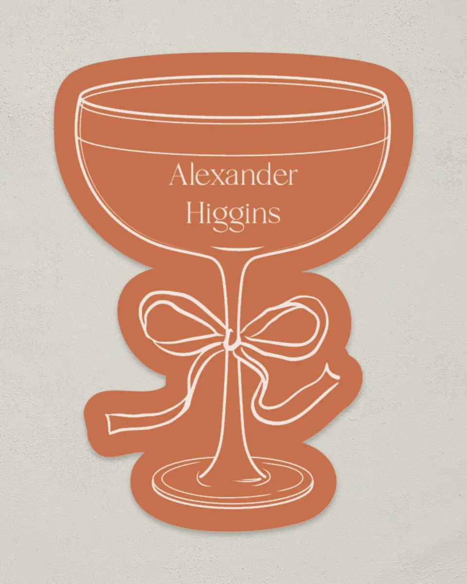 This is a 3" x 4" Wedding Place Card called The Jaylin printed in full color on Premium Smooth paper