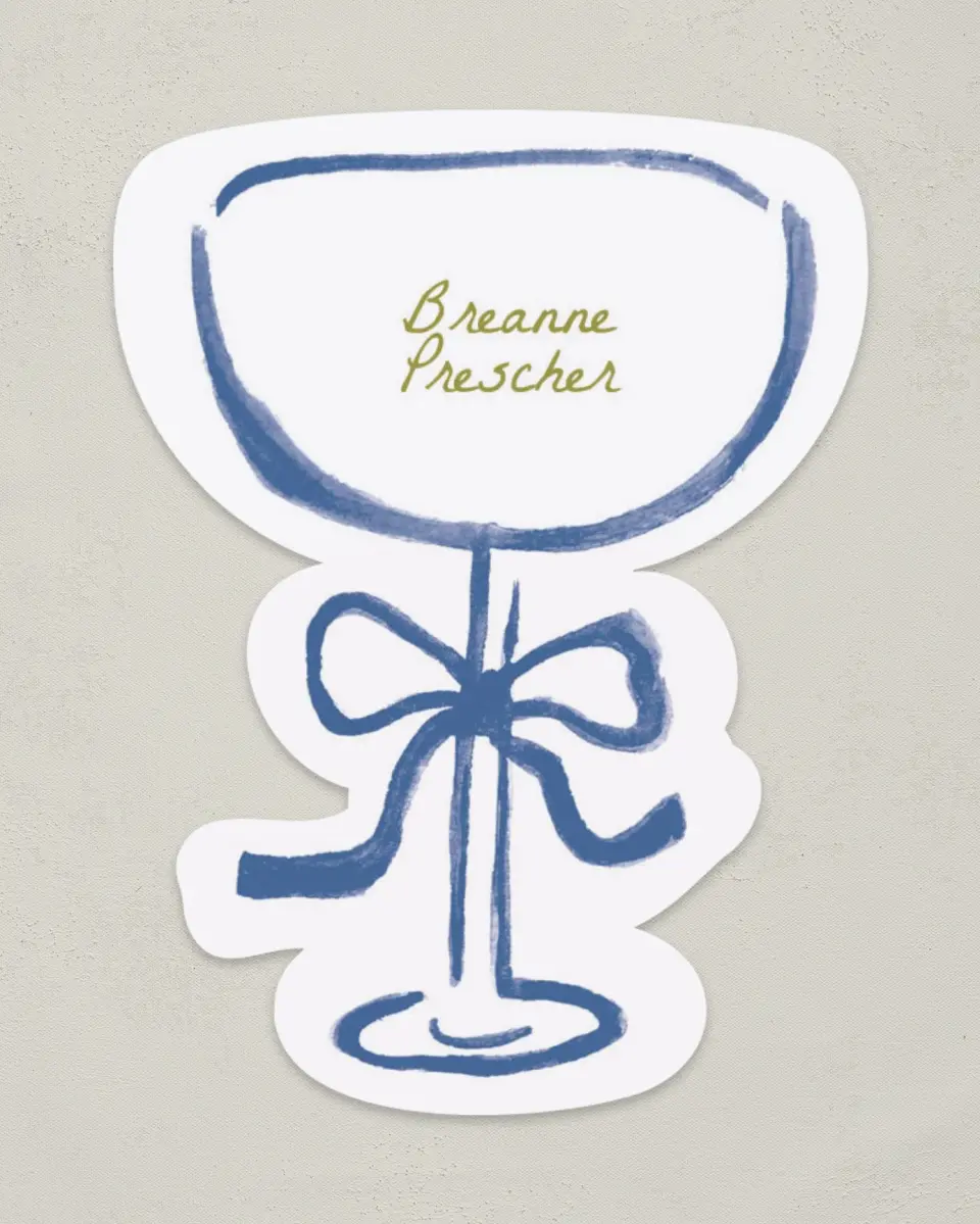 This is a 3" x 4" Wedding Place Card called Positano Daydream printed in full color on Premium Smooth paper