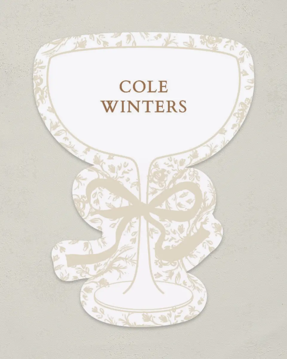 This is a 3" x 4" Wedding Place Card called Soft Branchlets printed in full color on Premium Smooth paper