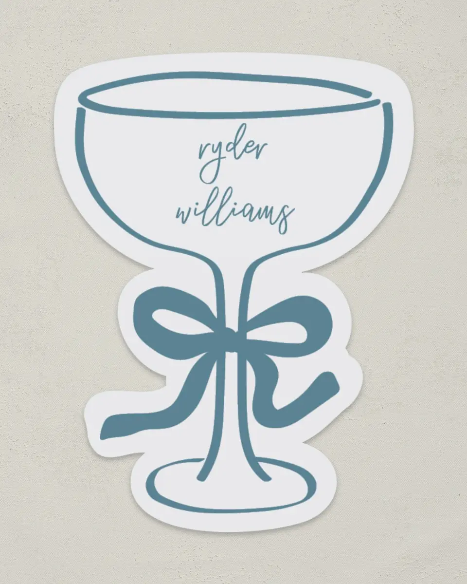 This is a 3" x 4" Wedding Place Card called I Hear Wedding Shells printed in full color on Premium Smooth paper