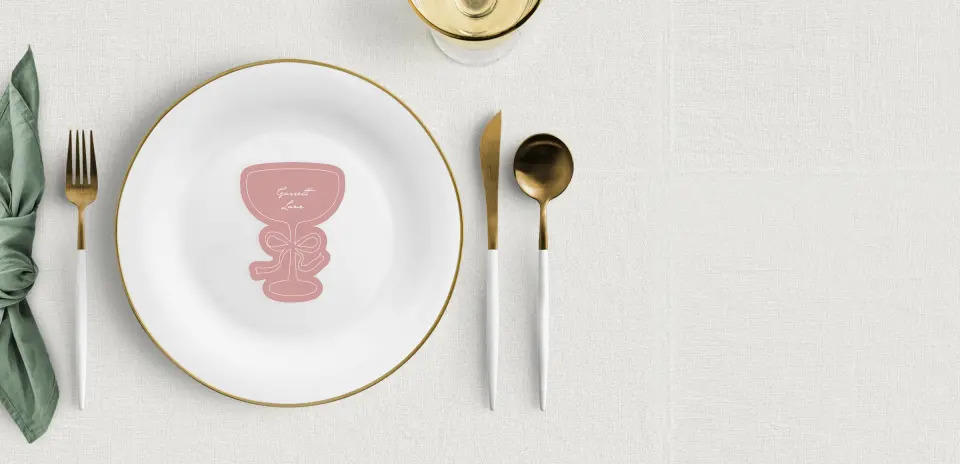 Coupe Glass Place Cards