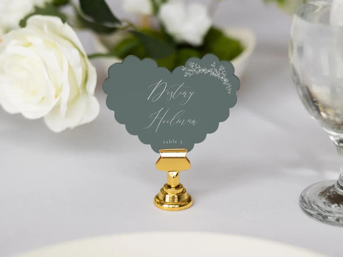 Heart Place Cards