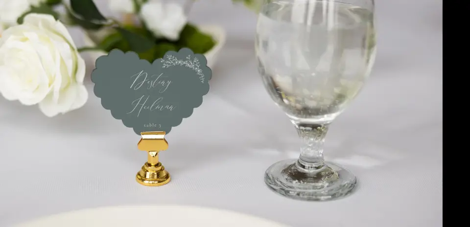 Heart Place Cards