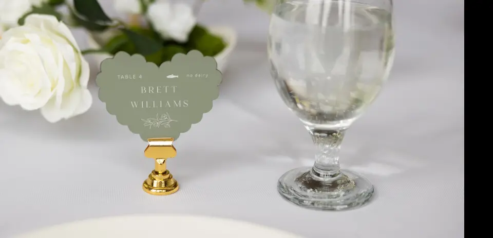 Heart Place Cards
