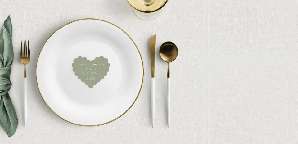 Heart Place Cards
