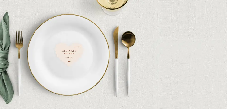 Heart Place Cards