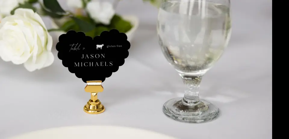 Heart Place Cards