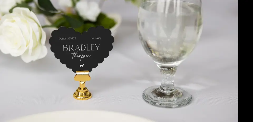 Heart Place Cards