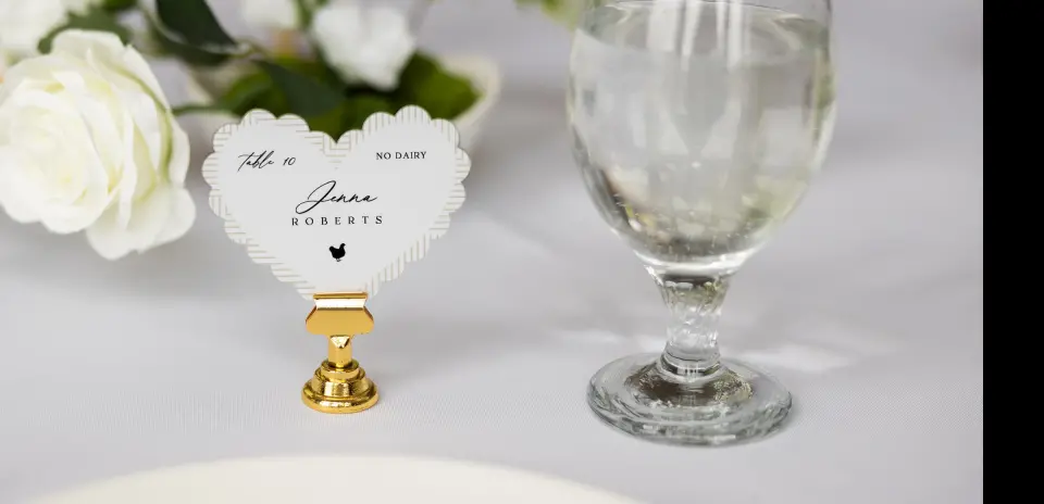 Heart Place Cards
