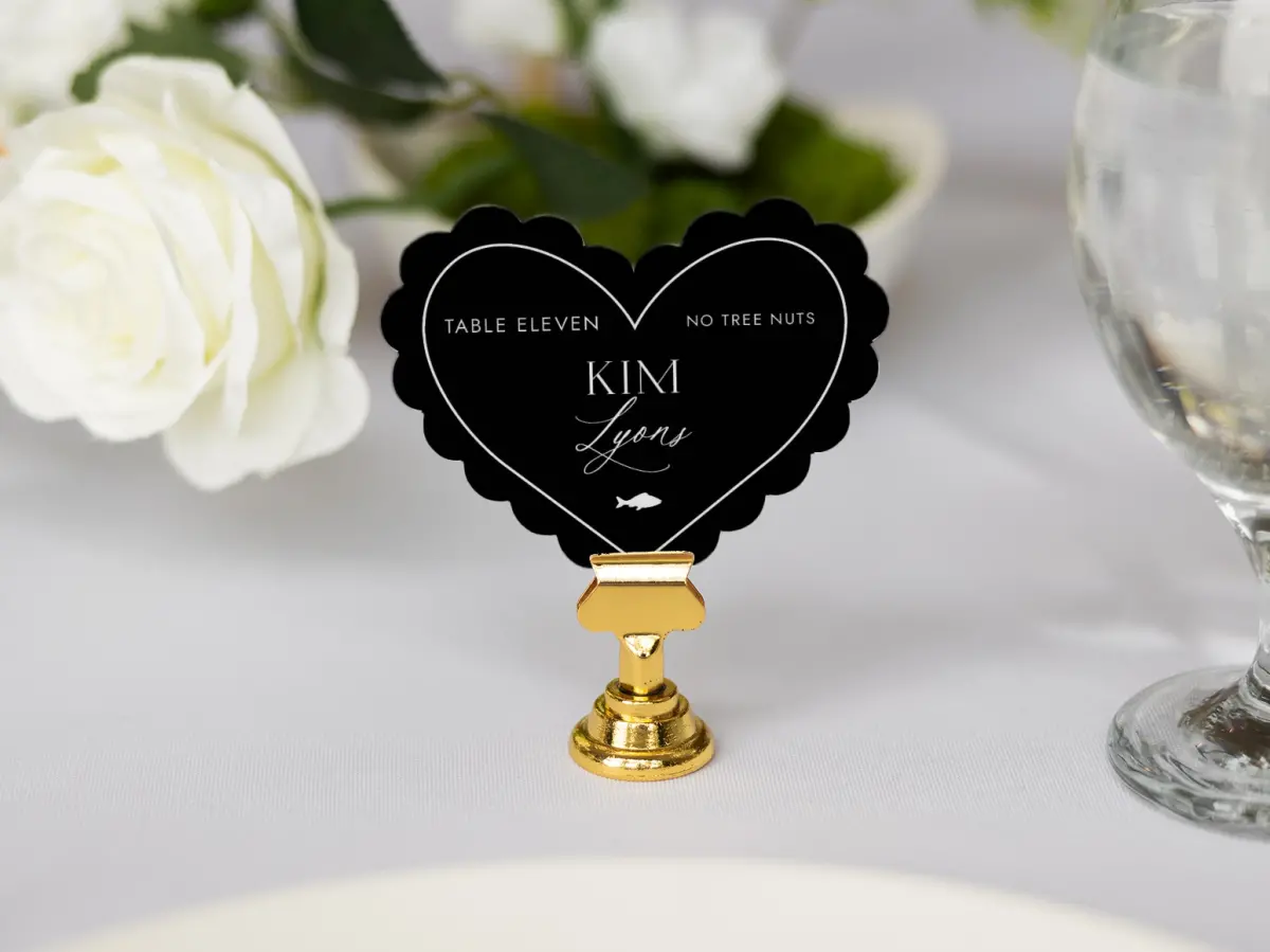 Heart Place Cards