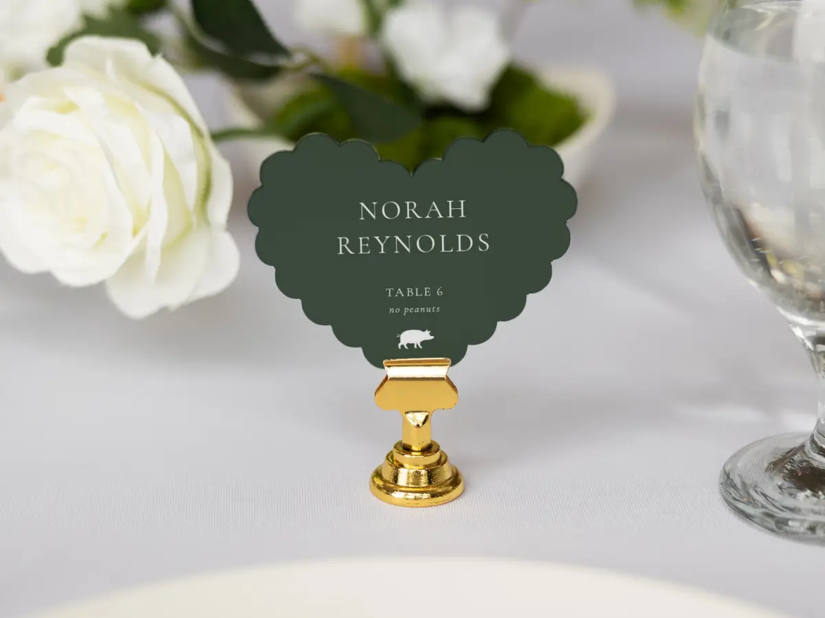 Heart Place Cards