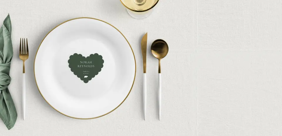 Heart Place Cards