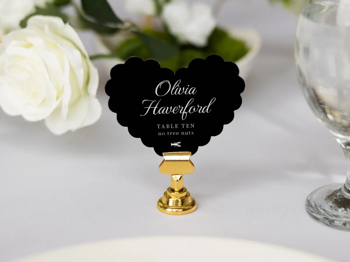 Heart Place Cards