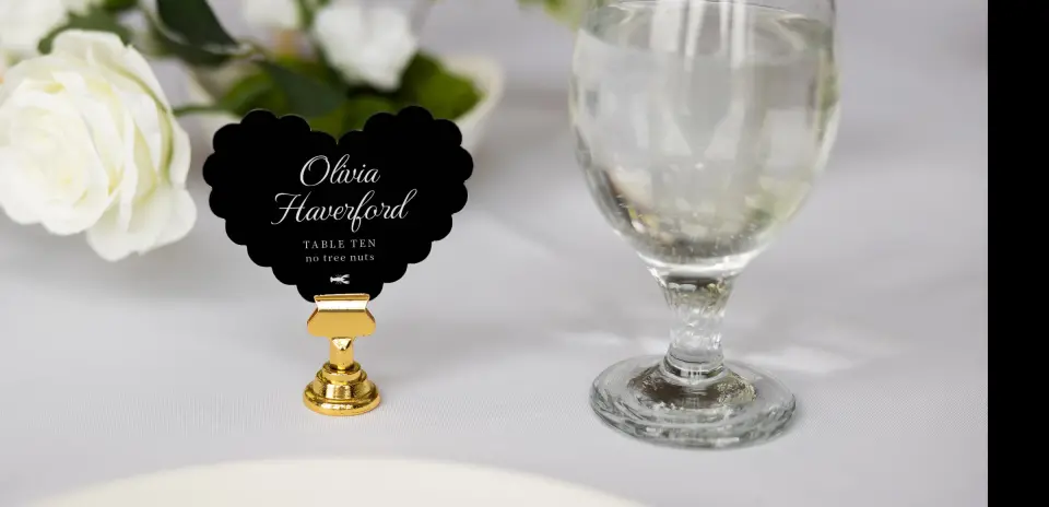Heart Place Cards