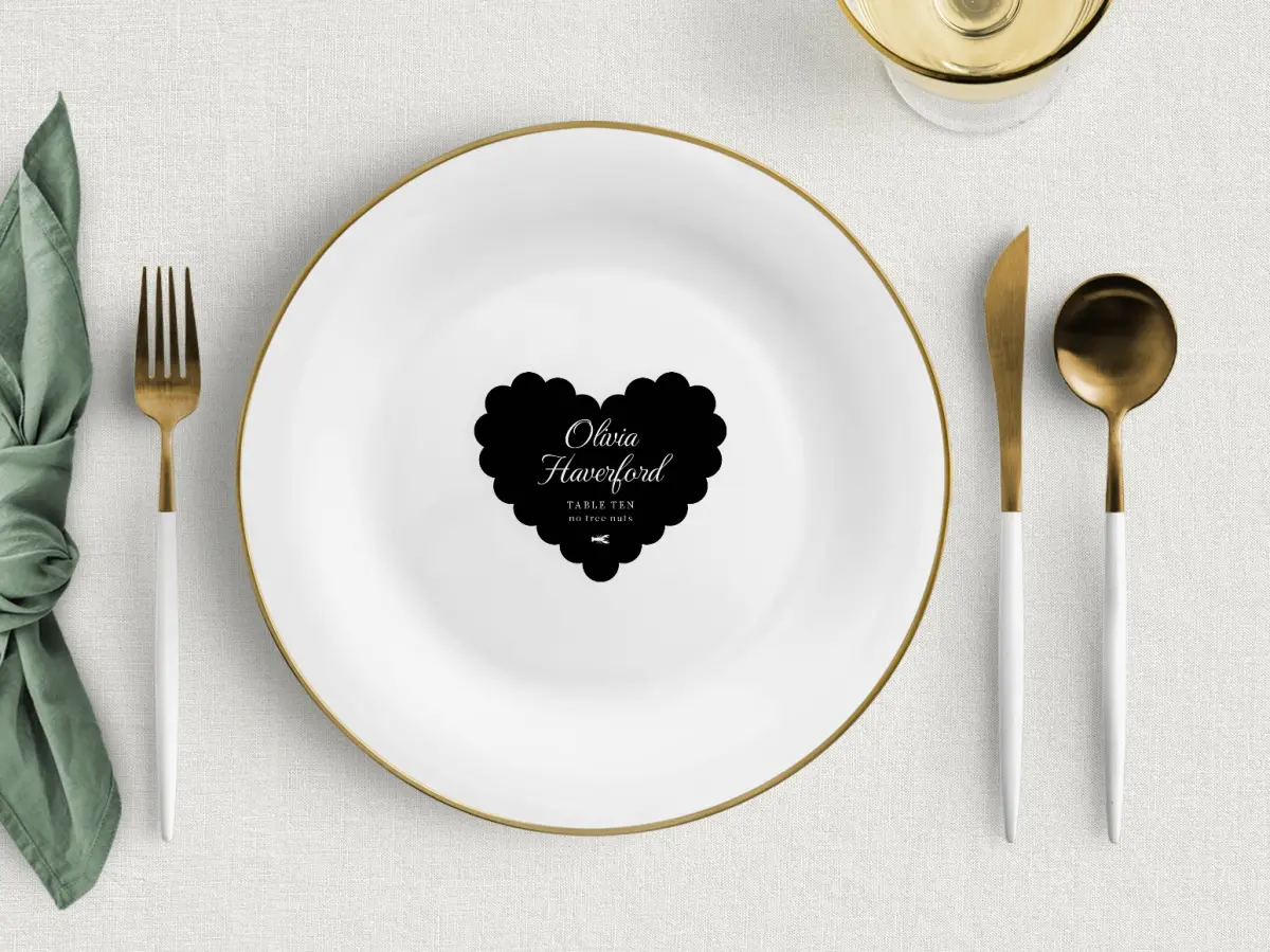 Heart Place Cards