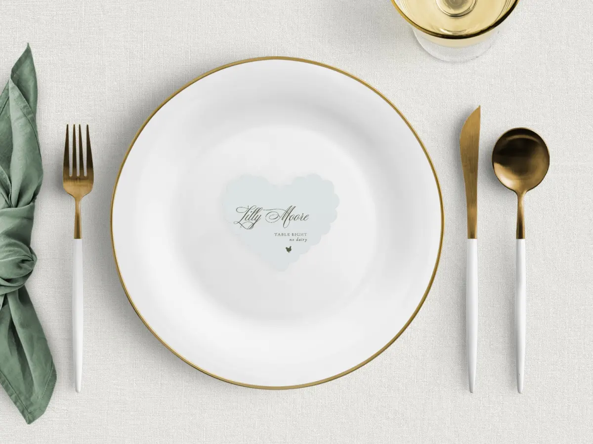 Heart Place Cards