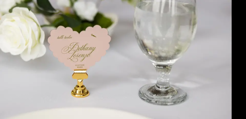 Heart Place Cards