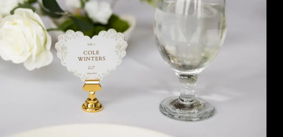 Heart Place Cards