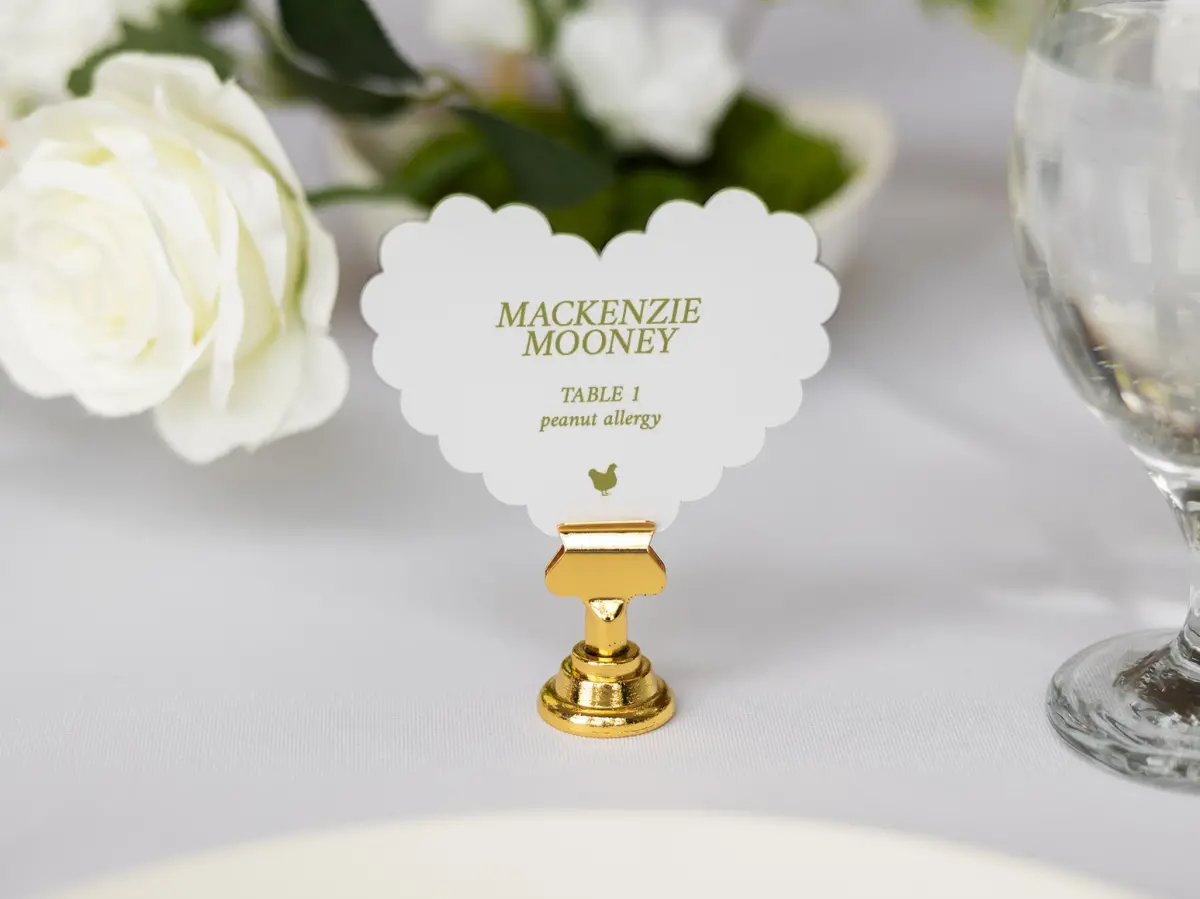 Heart Place Cards