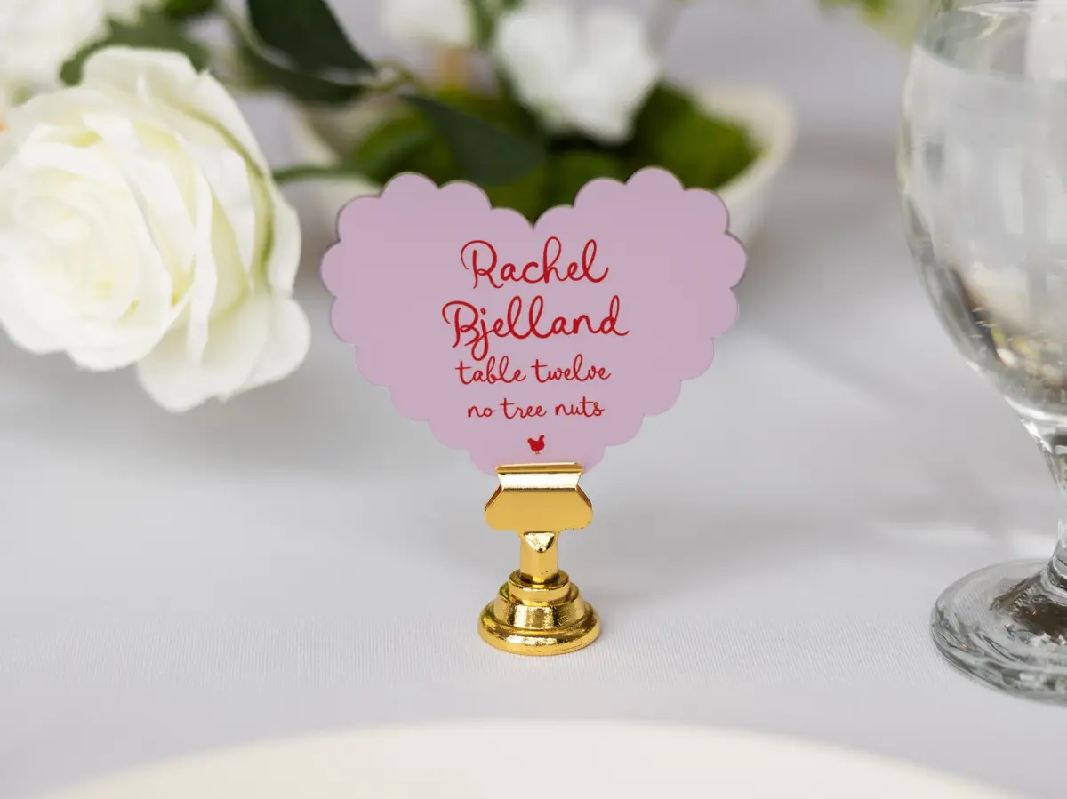 Heart Place Cards