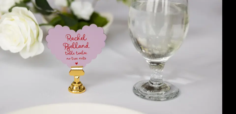 Heart Place Cards