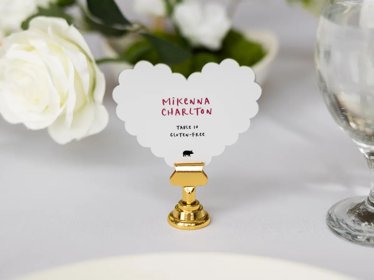 Heart Place Cards