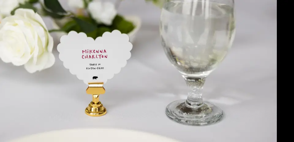 Heart Place Cards