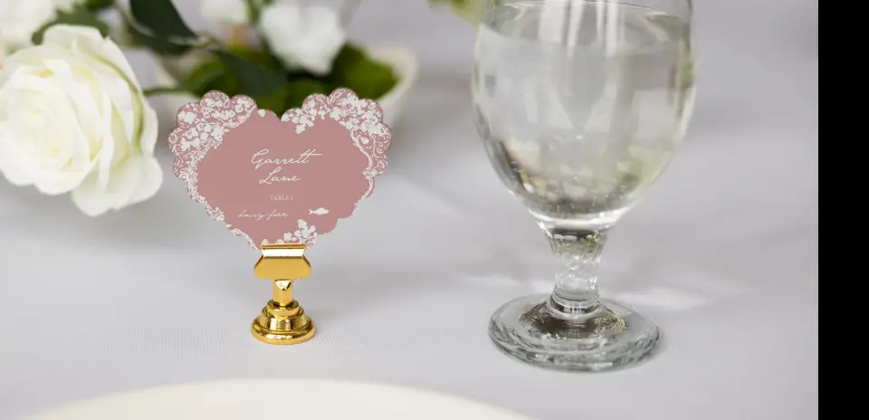 Heart Place Cards