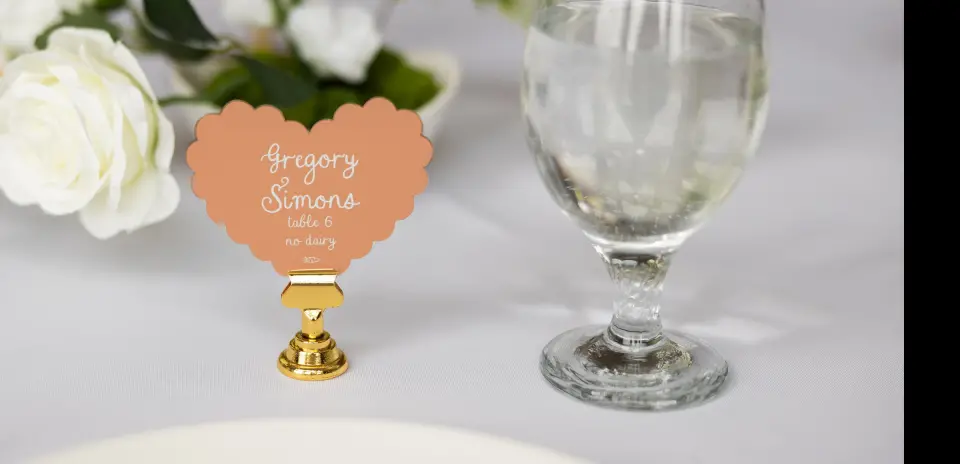 Heart Place Cards