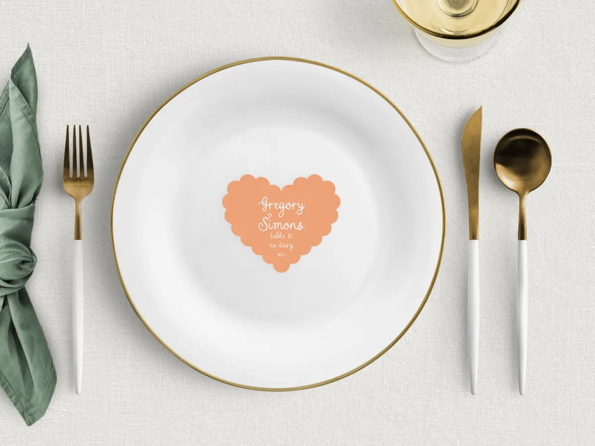 Heart Place Cards