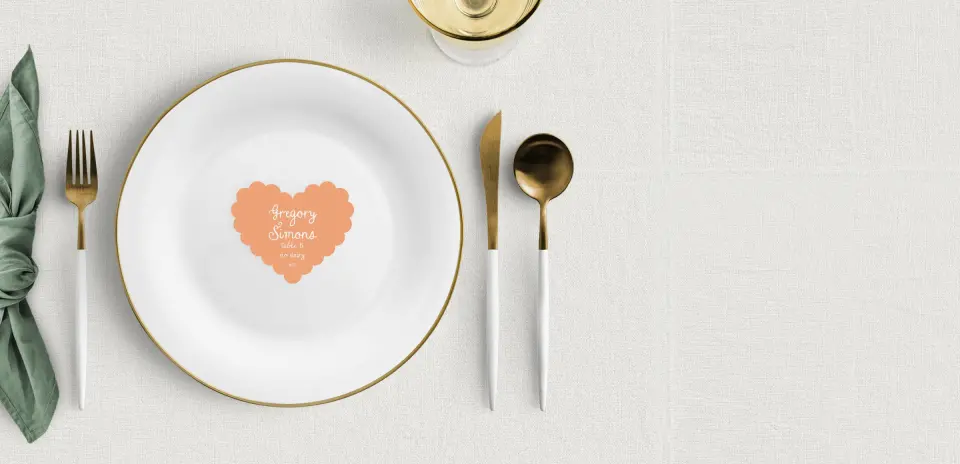 Heart Place Cards