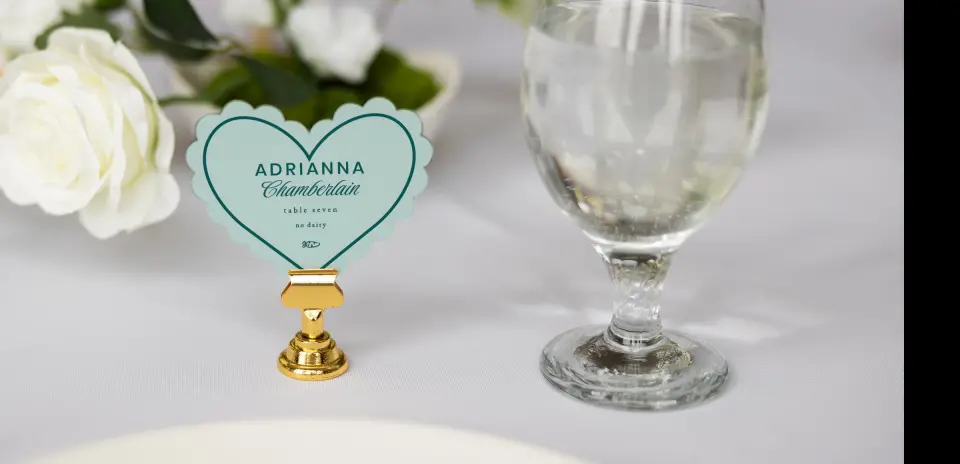 Heart Place Cards
