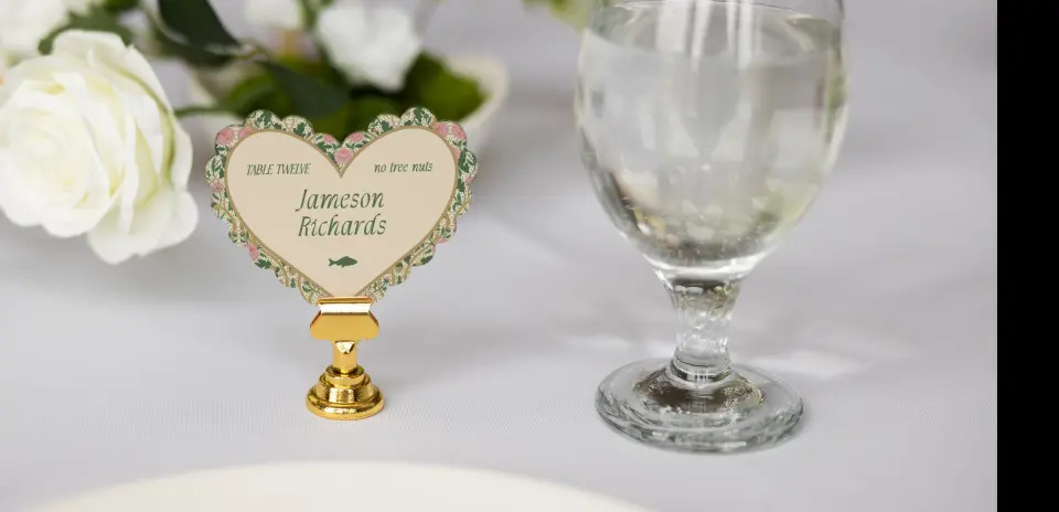 Heart Place Cards
