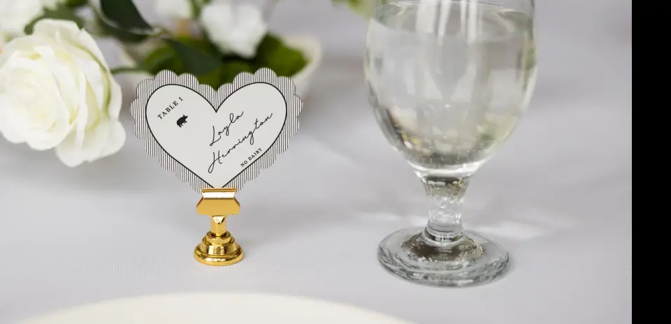 Heart Place Cards
