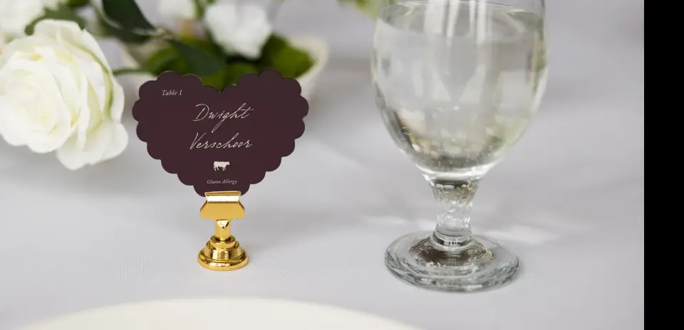Heart Place Cards