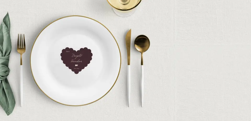 Heart Place Cards