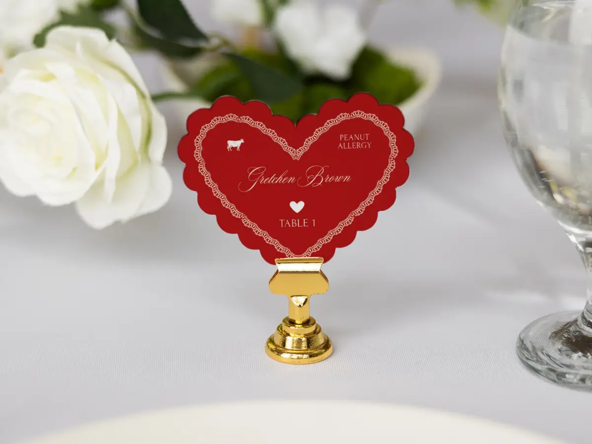 Heart Place Cards