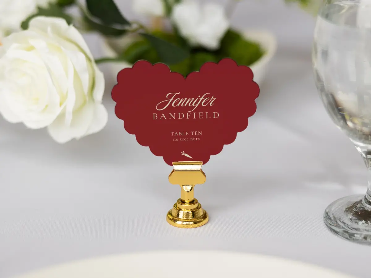 Heart Place Cards