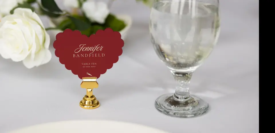 Heart Place Cards