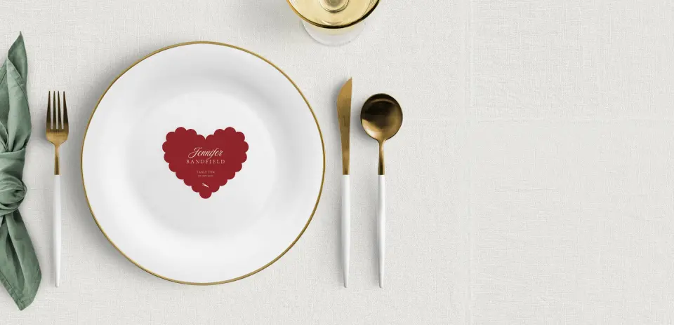 Heart Place Cards