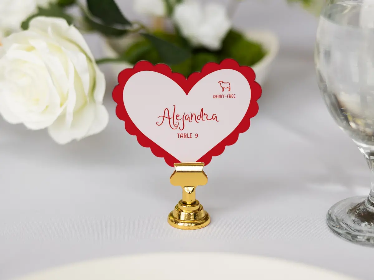 Heart Place Cards