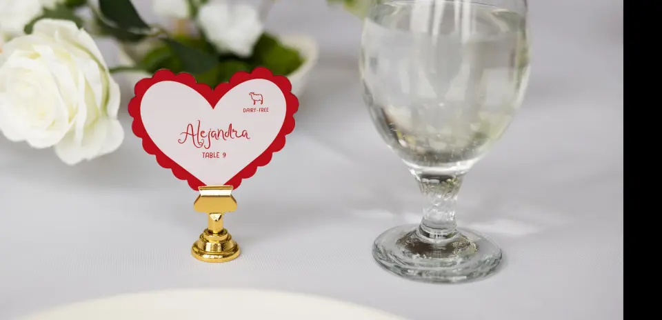 Heart Place Cards